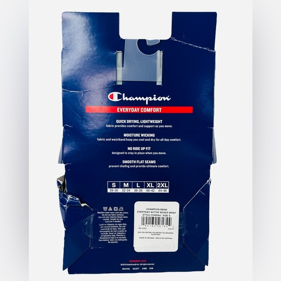 Champion Lightweight Breathable Everyday Comfort 3 Pack Boxer Briefs Size S - Picture 7 of 8